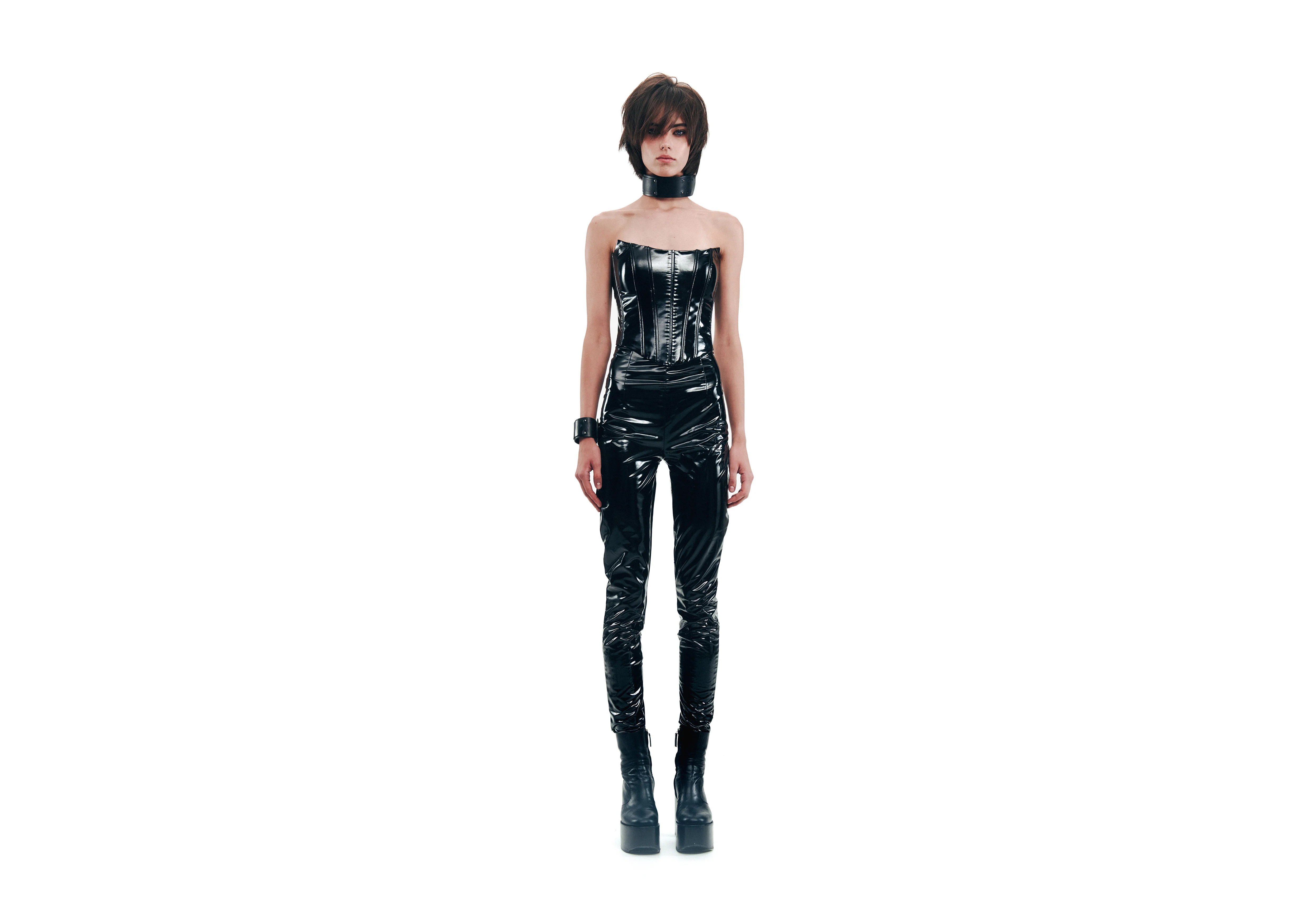 Faux Patent Leather Leggins